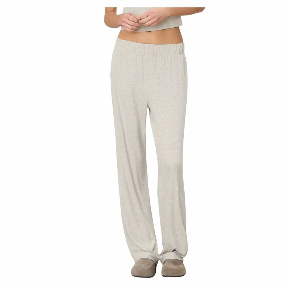 NEW ETERNE chloe lounge pants in heather oatmeal